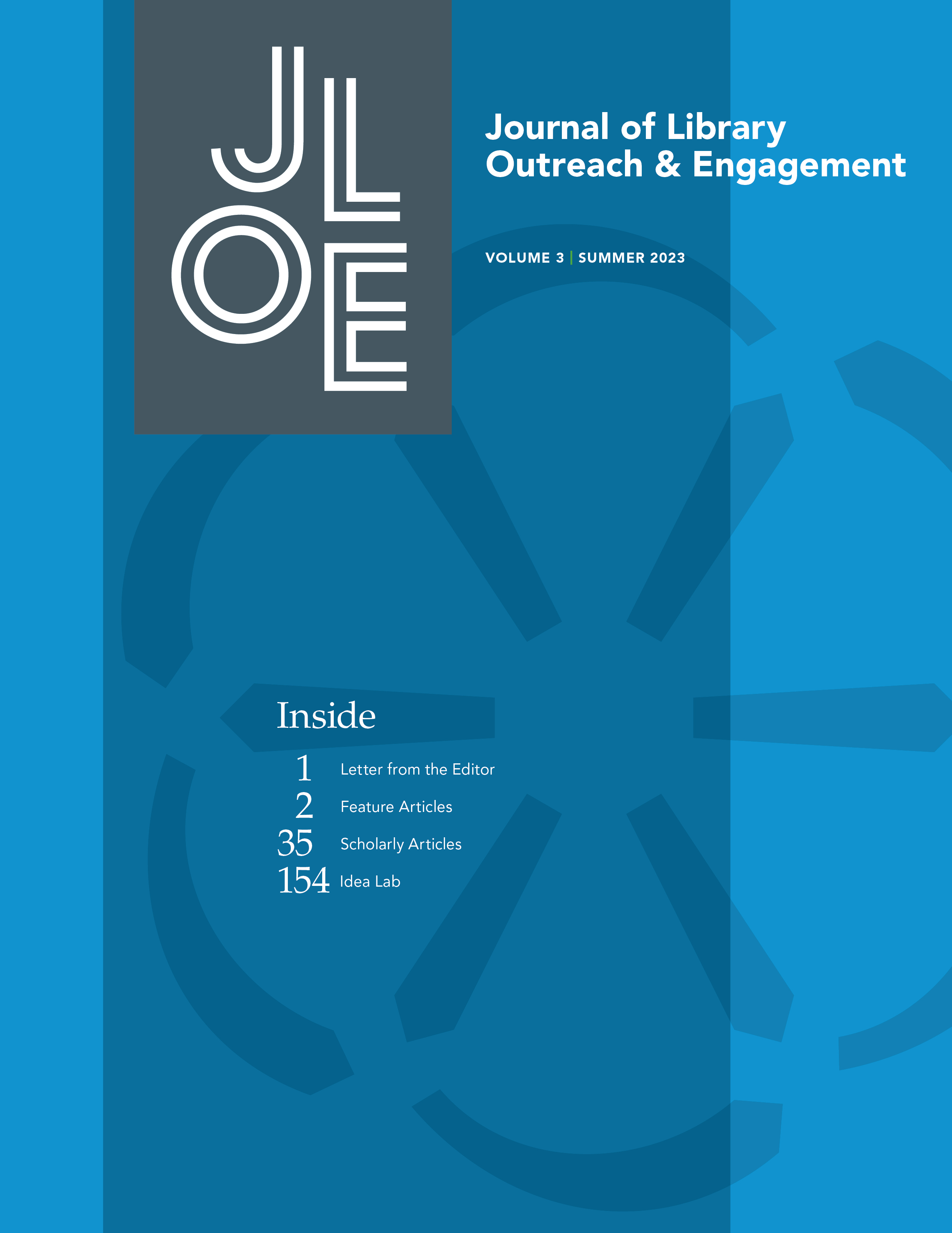 					View Vol. 3 (2023): Journal of Library Outreach and Engagement 
				