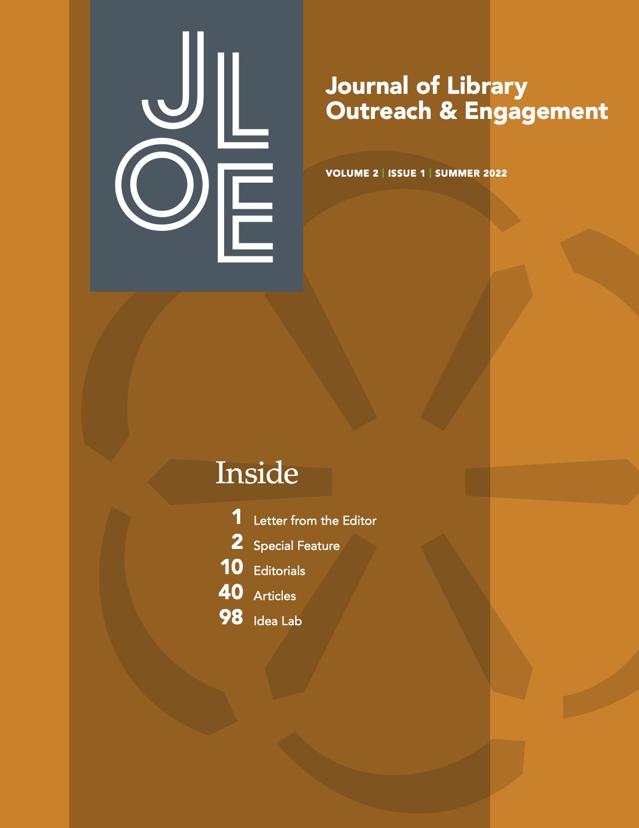 					View Vol. 2 No. 1 (2022): Journal of Library Outreach and Engagement 
				
