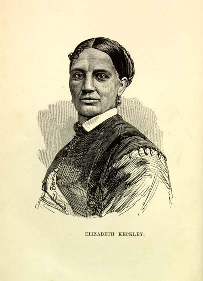 Elizabeth Keckley looking forward.