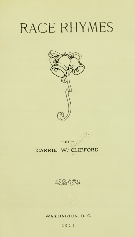 Title page of "Race Rhymes."