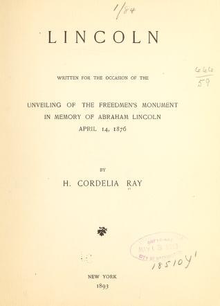 Title page of "Lincoln".