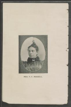 N.F. Mossell looking left.