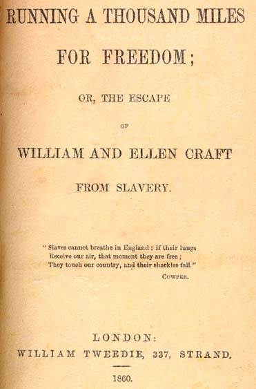 Title page of "Running a Thousand Miles for Freedom."