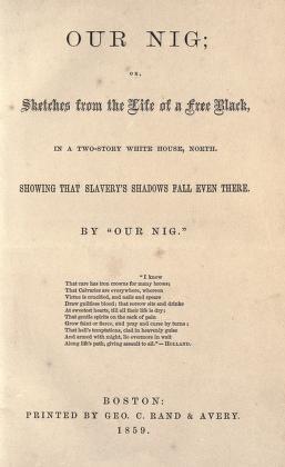 Title page of "Our Nig."