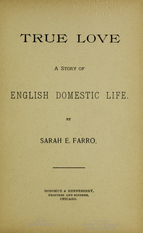 Title page of "True Love."