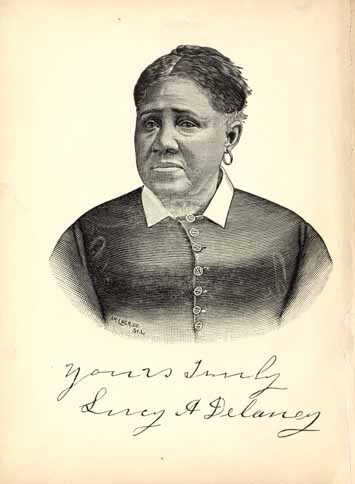 Head and shoulders photo of Lucy A. Delaney facing front.