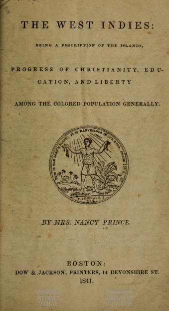 Title page of "The West Indies".