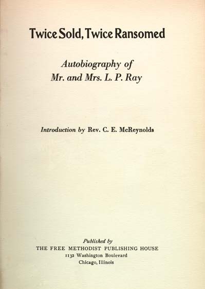 Title page of "Twice Sold, Twice Ransomed". 