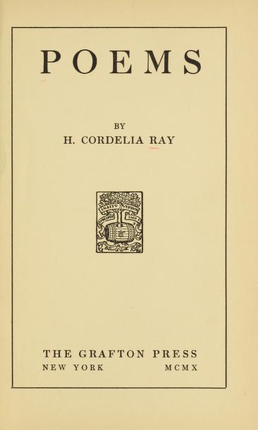 Title page of "Poems". 