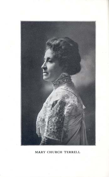 1/2 body photo of Mary Church Terrell turned to the left. 