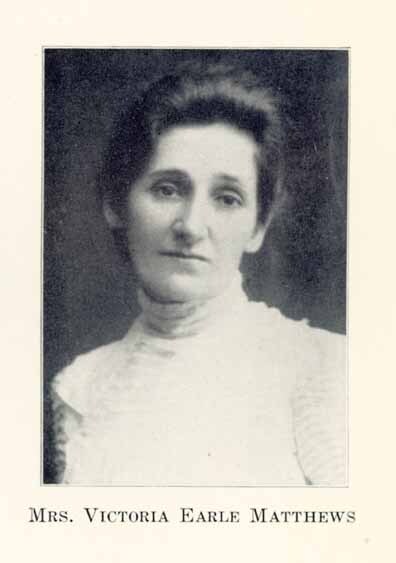 Victoria Earle Matthews facing front.