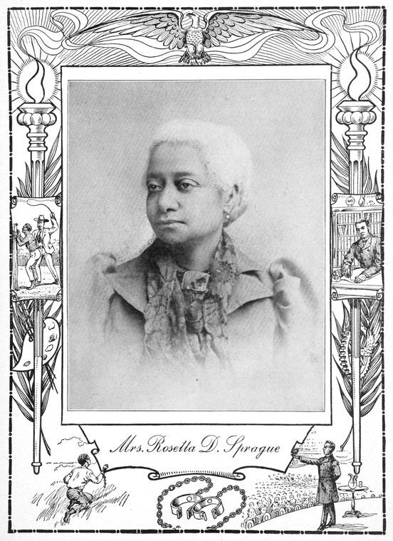Rosetta D. Sprague looking left.