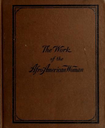 Book cover of "The Work of the Afro-American Woman." 