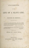 Title page of "Incidents in the Life of a Slave Girl."