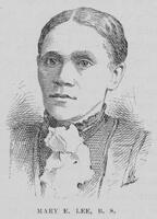 Head and neck illustration of Mary E. Lee facing front.