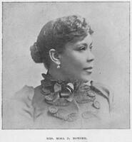 Head and shoulders portrait of Rosa D. Bowser, facing right. 