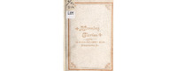 Book cover, mixture of fonts, detailed border.