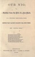 Title page of "Our Nig."