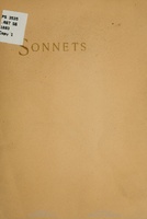 Book cover of "Sonnets". 