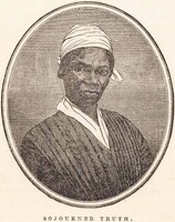 Head and shoulders illustration of Sojourner Truth facing front.