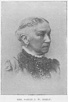 Head and shoulders portrait of Sarah J. W. Early, facing right.