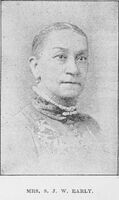 Head and neck portrait of Sarah J. W. Early, facing right.