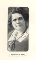 Head and shoulders photo of Hallie Q. Brown, looking right.