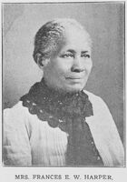 Frances Ellen Watkins Harper looking right. 