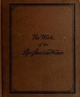 Book cover of "The Work of the Afro-American Woman." 
