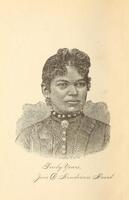 Head and shoulders illustration of Josephine D. Henderson Heard, looking right.