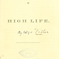 Title page of A Hairdresser's Experience in High Life