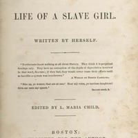 Title page of "Incidents in the Life of a Slave Girl."