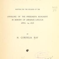 Title page of "Lincoln".