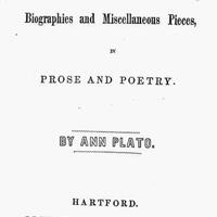 Title page of Essays: Including Biographies and Miscellaneous Pieces, in Prose and Poetry.