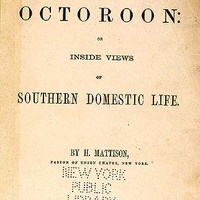 Title page of "Louisa Picquet, the Octoroon." 