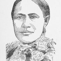 Head and neck portrait of Frances Ellen Watkins Harper, facing left.
