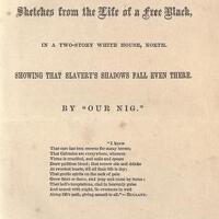 Title page of "Our Nig."