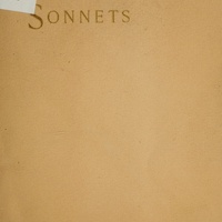 Book cover of "Sonnets". 