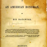 Title page of "Biography of an American Bondman."