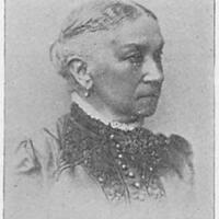 Head and shoulders portrait of Sarah J. W. Early, facing right.