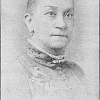 Head and neck portrait of Sarah J. W. Early, facing right.