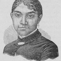 Head and shoulders illustration of A. E. Johnson looking front.