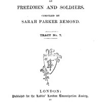 Title page of "The Negroes & Anglo-Africans as Freedmen and Soldiers". 