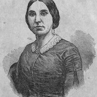 Louisa Picquet facing left.