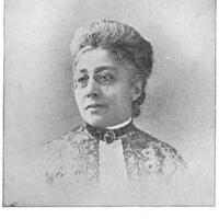 Head and shoulders portrait of Josephine St. Pierre Ruffin looking left.
