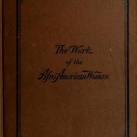 Book cover of "The Work of the Afro-American Woman." 