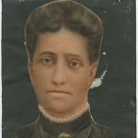 Head and neck photo of  Frances Anne Rollin Whipper facing front.