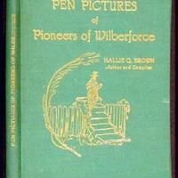Book cover of "Pen Pictures of Pioneers of Wilberforce."