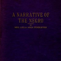Book cover of A Narrative of the Negro.