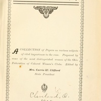 Title page of "Sowing for Others to Reap."